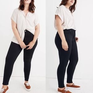 Madewell 9" High Rise TENCEL Black Skinny Jeans Size 22W Size 37T NWT